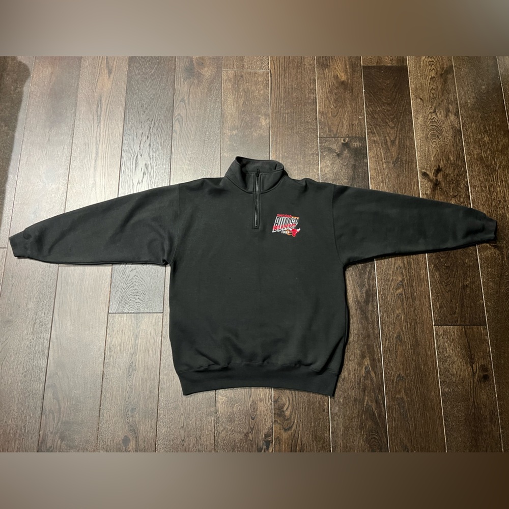 Vintage 1997 Chicago Bulls Quarter Zip Sweater Size L